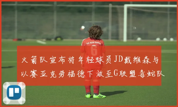 火箭队宣布将年轻球员JD戴维森与以赛亚克劳福德下放至G联盟毒蛇队进行锻炼