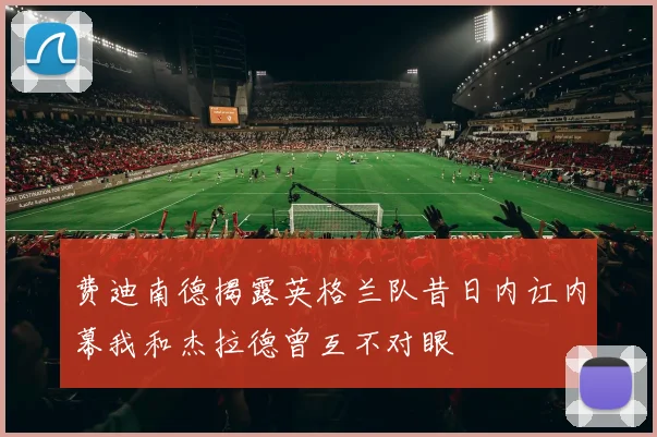 费迪南德揭露英格兰队昔日内讧内幕我和杰拉德曾互不对眼